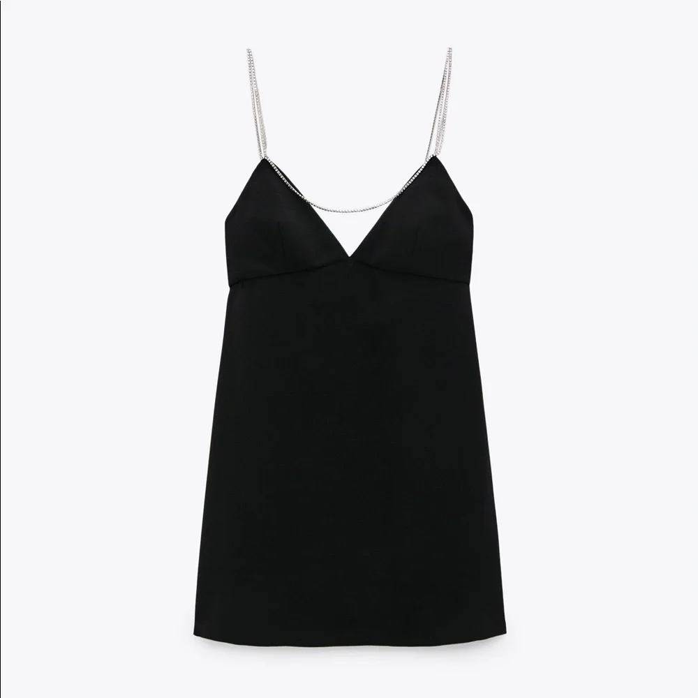 zara Rhinestone Strap Mini Dress - Picture 5 of 9